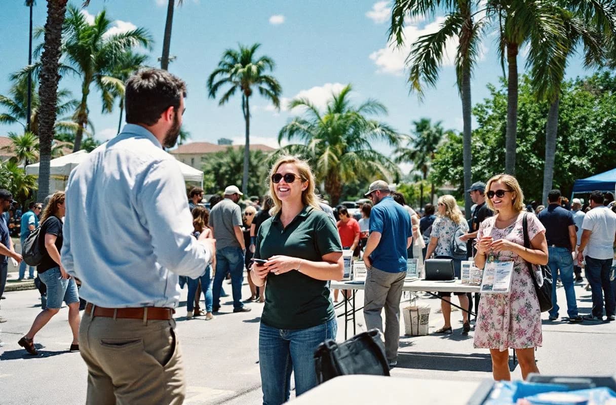 Walker Insurance Agency volunteering at a Florida community event